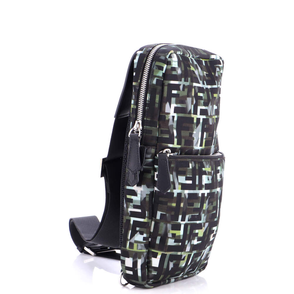 Fendi Front Pocket Sling Bag Camouflage #252989F75B - Picture 2 of 6